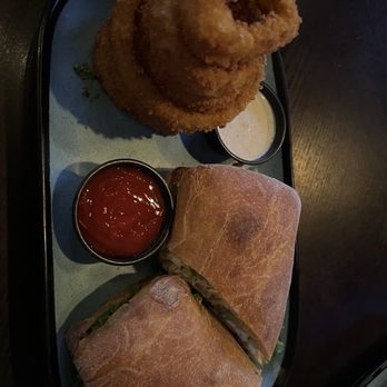 Darby's American Cantina - Chicken Pesto Sandwich - Bars Near Me - Redlands, California Darby's American Cantina - Chicken Pesto Sandwich - Bars Near Me - Redlands, California