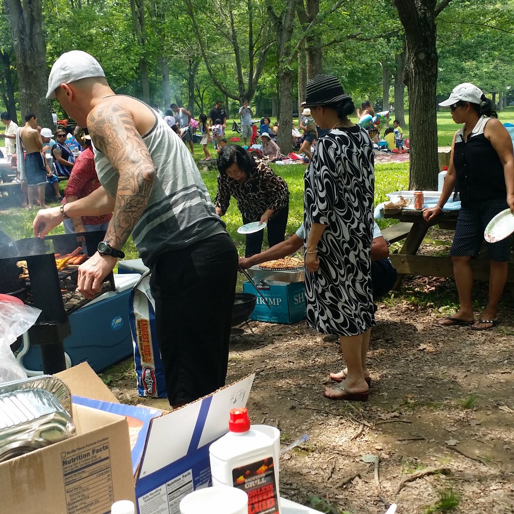 This was a picnic area right outside the pool area. This was a picnic area right outside the pool area.