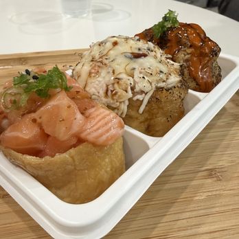 Atoyubu - Fresh salmon, garlic butter, and spicy grilled eel yubus - Japanese Near Me - Buena Park, California