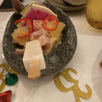 Ponto Lago - Ceviche with a sweet coconut popsicle - New American Near Me - Carlsbad, California