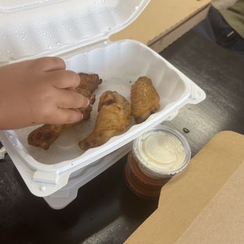 ASAP Pizza - My son going for another wing lol - Pizza Near Me - Gardena, California