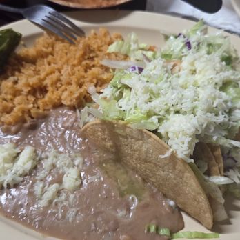 Tacos El Jr - The shredded two tacos with beans and rice. - Mexican Near Me - Riverside, California Tacos El Jr - The shredded two tacos with beans and rice. - Mexican Near Me - Riverside, California