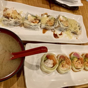 Sushi Junai 2 - Sweet Kiss Roll, Cucumber Passion Roll, Miso Soup - Sushi Bars Near Me - Austin, Texas Sushi Junai 2 - Sweet Kiss Roll, Cucumber Passion Roll, Miso Soup - Sushi Bars Near Me - Austin, Texas