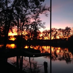 Spring Lake Campground - A beautiful sunset on Spring Lake from a local camper.