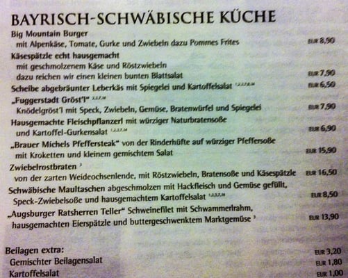 Menu photo 1 Brauhaus 1516 Augsburg Augsburg, BY Menu photo 1 Brauhaus 1516 Augsburg Augsburg, BY