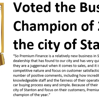 Premium Finance - PREMIUM FINANCE AWARDED FOR BEST 2018 SMALL BUSINESS IN THE CITY OF STANTON, CA - Car Dealers Near Me - Stanton, California Premium Finance - PREMIUM FINANCE AWARDED FOR BEST 2018 SMALL BUSINESS IN THE CITY OF STANTON, CA - Car Dealers Near Me - Stanton, California