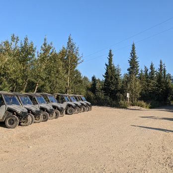 Denali ATV Adventures - Lined up and ready to go - ATV Rentals/Tours Near Me - Denali Park, Alaska