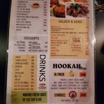 MAKANI - Menu - Hookah Bars Near Me - Orlando, Florida