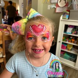 Dreams In Technicolor Face Painting - Heart crown