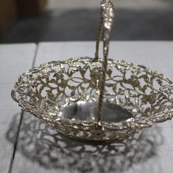 Tara Finley - Anubis Appraisal & Estate Services - George III Sterling Silver Footed Bon-Bon Basket By William Vincent