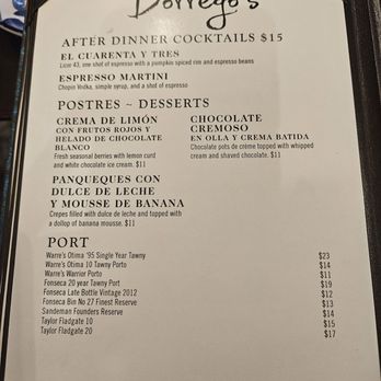 Dorrego's - Dessert menu - Argentine Near Me - San Antonio, Texas Dorrego's - Dessert menu - Argentine Near Me - San Antonio, Texas