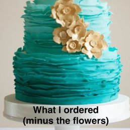 What I ordered - minus the flowers