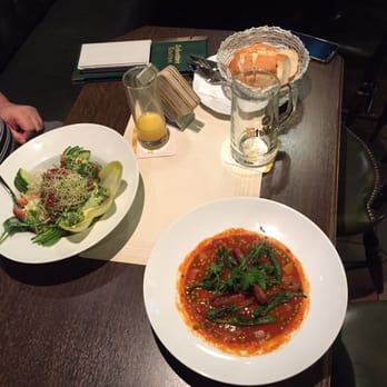 Schotte's Kneipe - Chorizo stew and salad - German Near Me - Oberhausen, NW