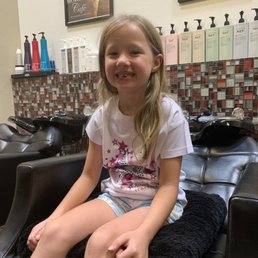 Before her soak!