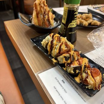 East Blue Sushi - Spicy Tuna Roll and crab meat tempura with cheese - Sushi Bars Near Me - San Antonio, Texas East Blue Sushi - Spicy Tuna Roll and crab meat tempura with cheese - Sushi Bars Near Me - San Antonio, Texas