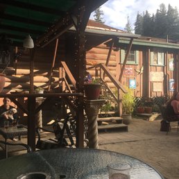 The log cabin itself. The log cabin itself.