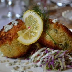 Point Ellice House Museum and Gardens - Grilled Fish Cakes, O'Reillys' at Point Ellice House Restaurant