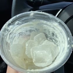 Conjure Coffee - 3/4 full of ice in a 16 oz cup