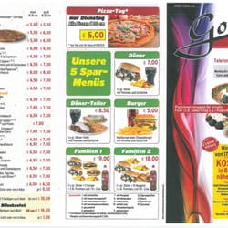 Golan Grill - Speisekarte Seite 1