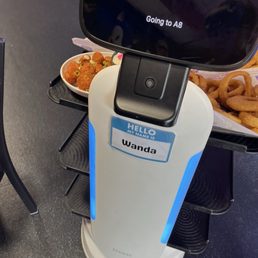 The robot that served food to me which I wanted to be a human being serving the food not technology or robots.