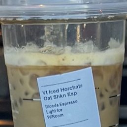 Light horchata Iced Shaken Espresso