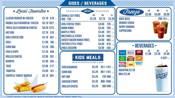 Menu photo 1 Fosters Freeze Sanger, CA