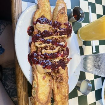 Abracadabra's Twin Falls - Peanut butter and jelly French toast - Breakfast & Brunch Near Me - Twin Falls, Idaho Abracadabra's Twin Falls - Peanut butter and jelly French toast - Breakfast & Brunch Near Me - Twin Falls, Idaho