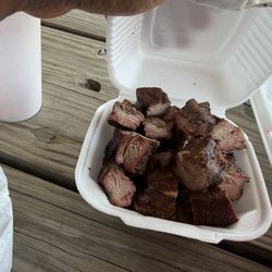 D&K BBQ - Rib tips juicy tender season to perfection