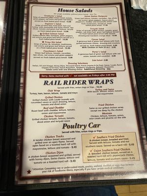 Menu photo 1 Rail House Restaurant & Brewpub Marinette, WI Menu photo 1 Rail House Restaurant & Brewpub Marinette, WI