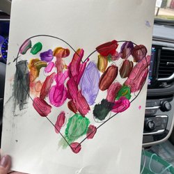 Adventure Kids Playcare - My three-year-old's masterpiece for Valentine's Day.