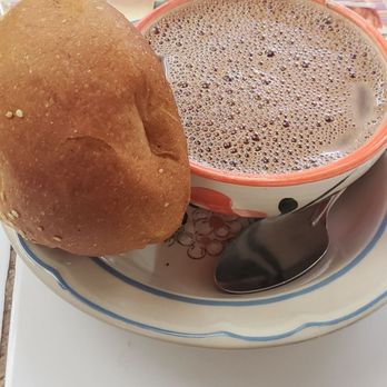 Mercado 20 de Noviembre - Chocolate always served with a side of bread - Farmers Market Near Me - Oaxaca, OAX Mercado 20 de Noviembre - Chocolate always served with a side of bread - Farmers Market Near Me - Oaxaca, OAX