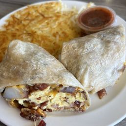 Classic breakfast wrap - no sausage