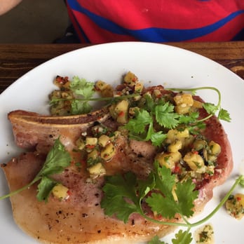 Grey Ghost - Berkshire pork chop with pork belly...definitely worth it - American Near Me - Detroit, Michigan Grey Ghost - Berkshire pork chop with pork belly...definitely worth it - American Near Me - Detroit, Michigan