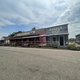 Shops in the frontier village