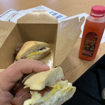 Nate's Plates - Bacon egg and cheese on fresh ciabatta roll. - Sandwiches Near Me - Milford, Connecticut
