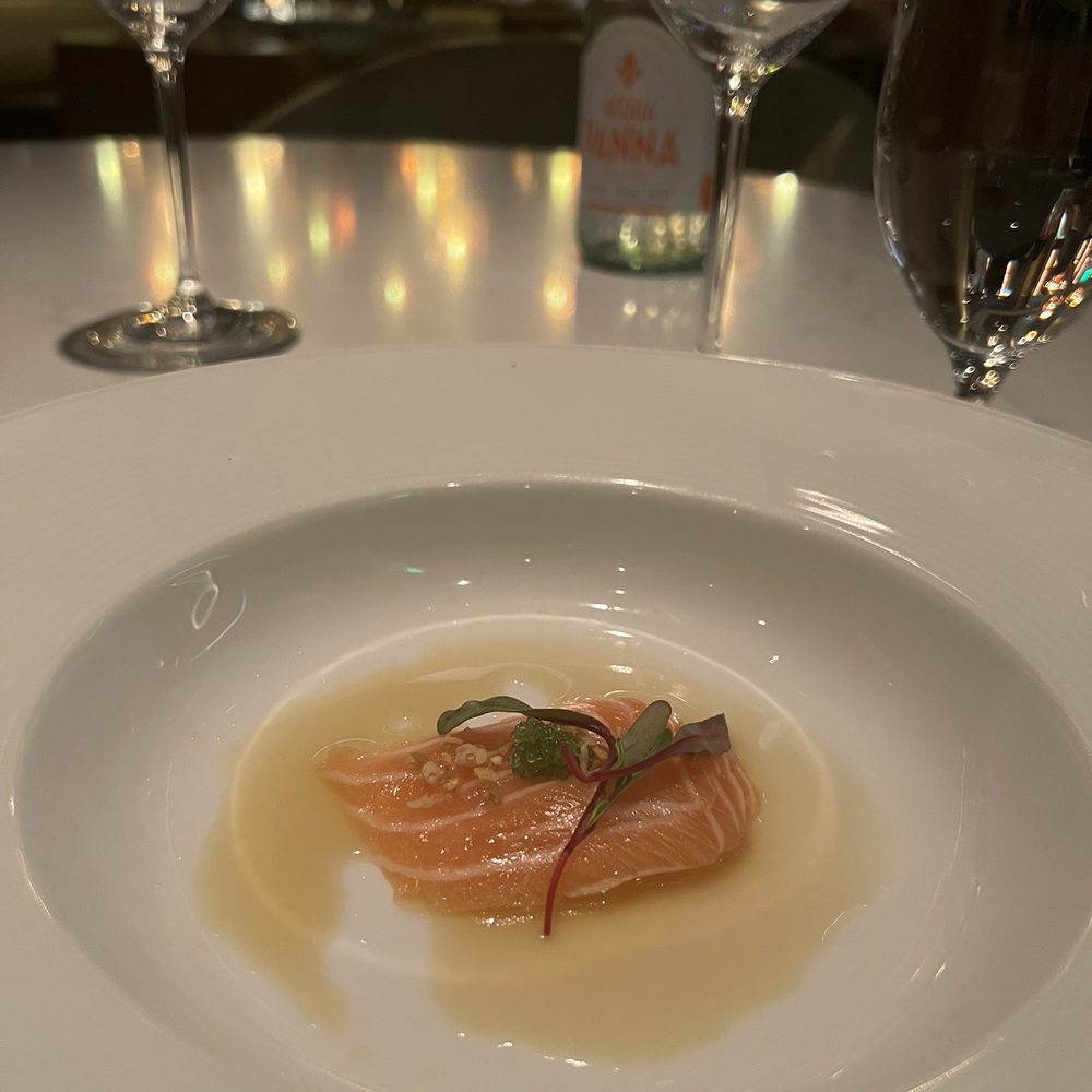 Ramsay's Kitchen - Salmon Crudo - New American Near Me - Las Vegas, Nevada Ramsay's Kitchen - Salmon Crudo - New American Near Me - Las Vegas, Nevada