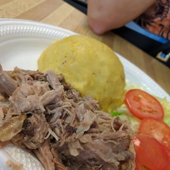 El Mofongo - Pernil con Mofongo - Roasted pork with Mofongo (mashed plantains) - pretty amazing - Puerto Rican Near Me - Arlington, Texas El Mofongo - Pernil con Mofongo - Roasted pork with Mofongo (mashed plantains) - pretty amazing - Puerto Rican Near Me - Arlington, Texas