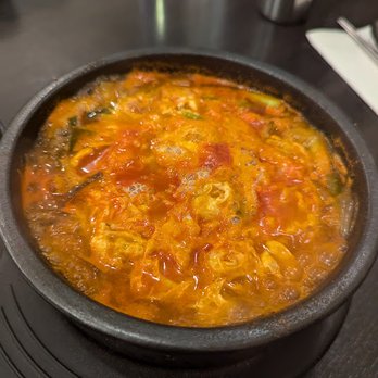Jin Dal Lae - 'Jukgaejang', spicy shredded beef brisket stew. - Korean Near Me - Toronto, Ontario Jin Dal Lae - 'Jukgaejang', spicy shredded beef brisket stew. - Korean Near Me - Toronto, Ontario