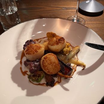 Between The Trees - Pan-Seared Scallops - French Near Me - Greenville, South Carolina Between The Trees - Pan-Seared Scallops - French Near Me - Greenville, South Carolina