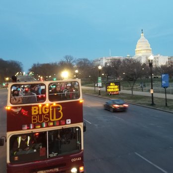 Big Bus Washington DC - View of the Capital Building from the upper deck of the night tour! - Bus Tours Near Me - Washington, DC, District of Columbia Big Bus Washington DC - View of the Capital Building from the upper deck of the night tour! - Bus Tours Near Me - Washington, DC, District of Columbia