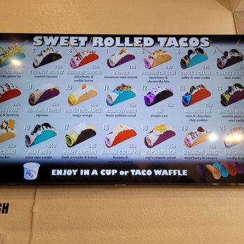 Taco ‘Bout Sweets - Menu - Ice Cream & Frozen Yogurt Near Me - Redlands, California
