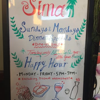Sima - Specials - Japanese Near Me - Kettering, Ohio