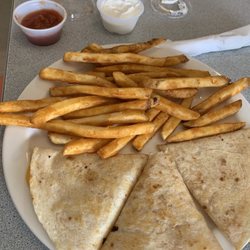 The Front Porch - Cheese quesadilla with fries