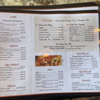 Blue Cactus Taco Shop - menu (6/25/22) - Tacos Near Me - Ocean City, New Jersey Blue Cactus Taco Shop - menu (6/25/22) - Tacos Near Me - Ocean City, New Jersey