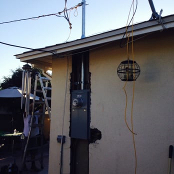 Got Light Electric - Lugs were corroded so lights would flicker. Panel upgrade took care of the problem. Before the stucco. - Electricians Near Me - Torrance, California
