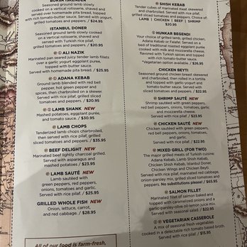 Cafe Istanbul - Menu - Turkish Near Me - Plano, Texas