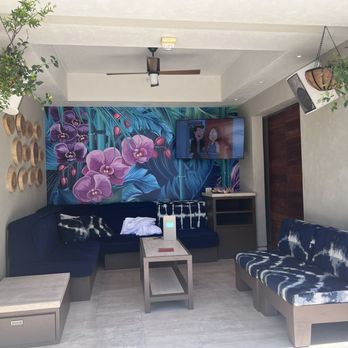 Palms Pool - Cabana before birthday decorations - Swimming Pools Near Me - Las Vegas, Nevada