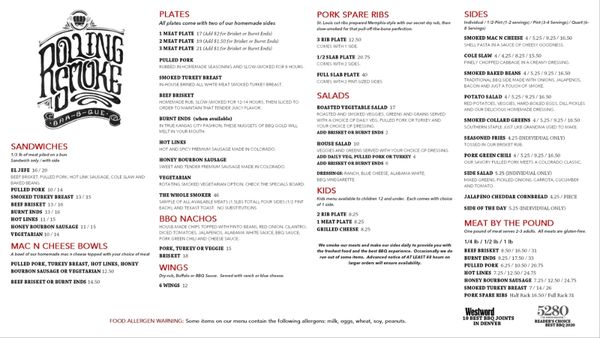 Menu photo 8 Rolling Smoke BBQ Wheat Ridge, CO