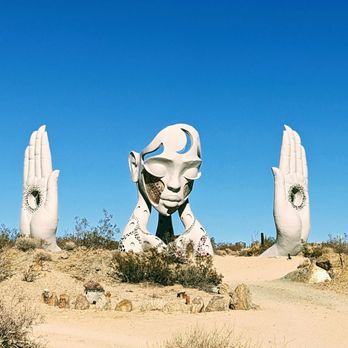 Transmission Sculpture by Daniel Popper - Art Tours Near Me - Joshua Tree, California Transmission Sculpture by Daniel Popper - Art Tours Near Me - Joshua Tree, California