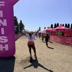 E-2 Family Winery - Finish line selfie
